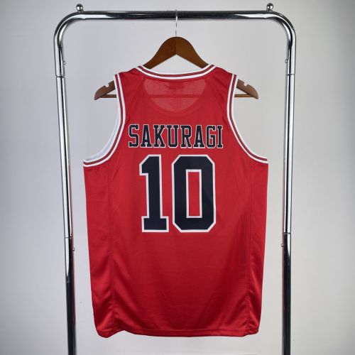 Men's Slam Dunk Hanamichi Sakuragi Red Team Jersey