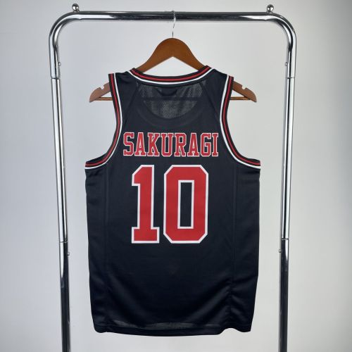 Men's Slam Dunk Hanamichi Sakuragi Black Team Jersey