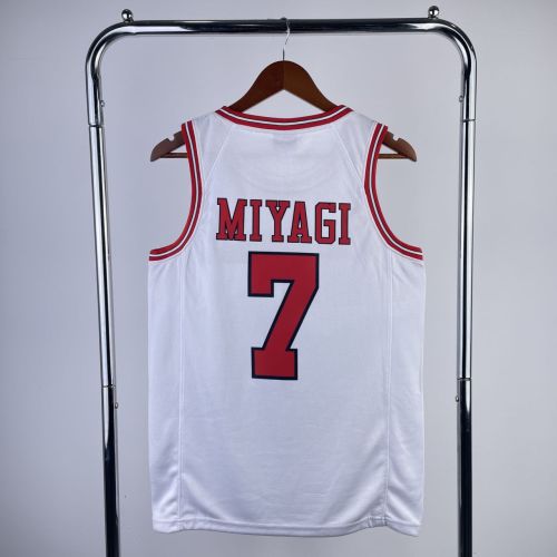 Men's Slam Dunk Ryouta Miyagi White Team Jersey