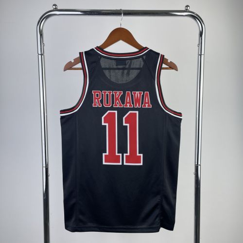 Men's Slam Dunk Kaede Rukawa Black Team Jersey