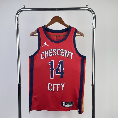 Men's Brandon Ingram Red Team Jersey - Statement Edition