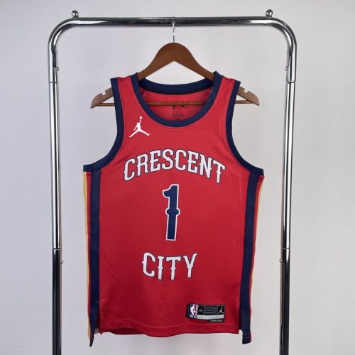 Men's Zion Williamson Red Team Jersey - Statement Edition