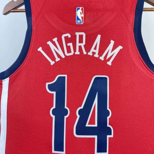 Men's Brandon Ingram Red Team Jersey - Statement Edition
