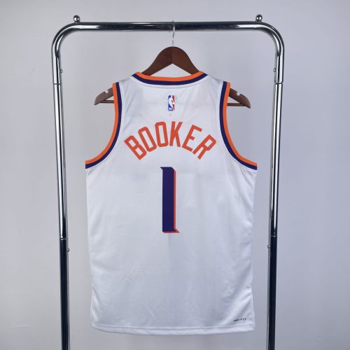 Men's Devin Booker White Home Team Jersey