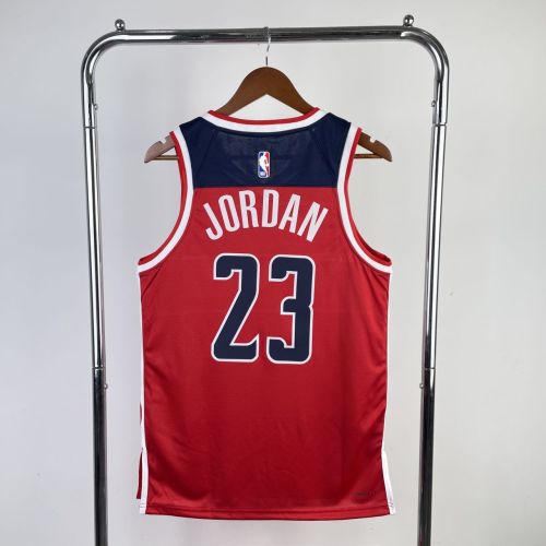 Men's Michael Jordan Red Away Team Jersey