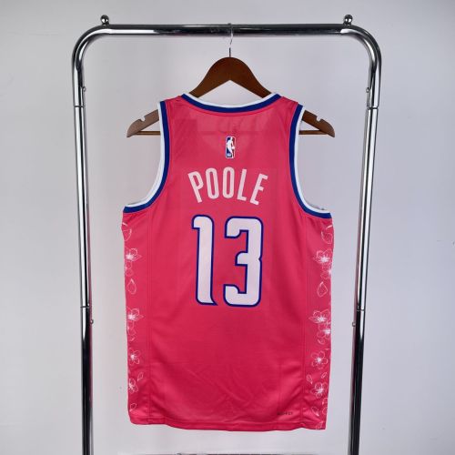 Men's Jordan Poole Red Team Jersey - City Edition