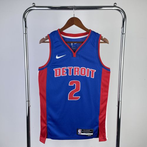 Men's 2023 Cade Cunningham Blue Away Team Jersey