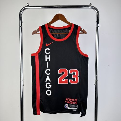 Men's 2024 Michael Jordan Black Team Jersey - City Edition