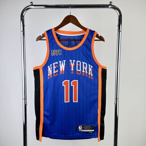 Men's 2024 Jalen Brunson Blue Team Jersey - City Edition