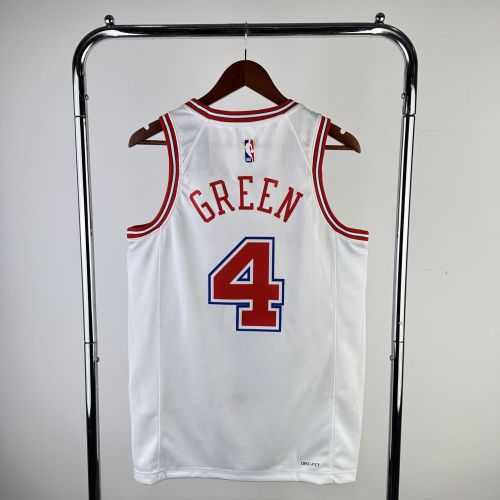 Men's 2024 Jalen Green White Team Jersey - City Edition