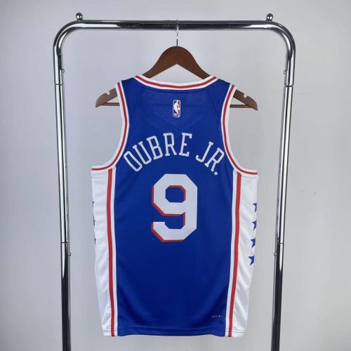 Men's 2023 Kelly Oubre Jr. Away Blue Team Jersey