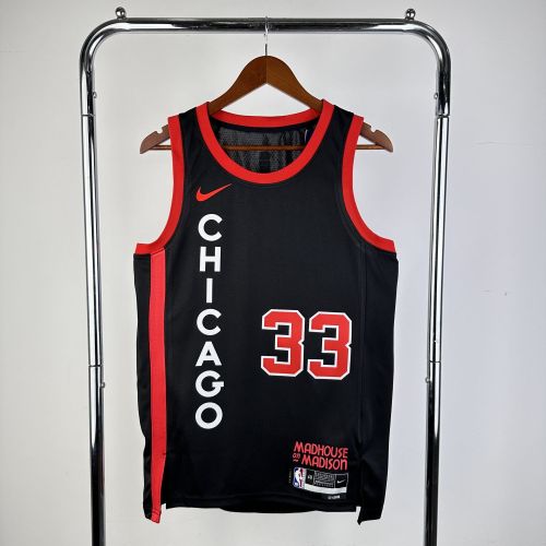 Men's 2024 Scottie Pippen Black Team Jersey - City Edition