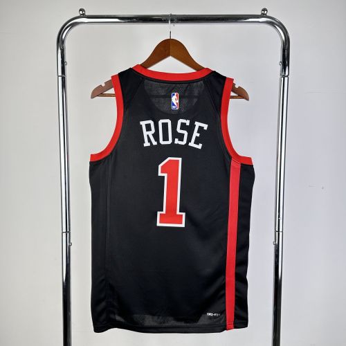 Men's 2024 Derrick Rose Black Team Jersey - City Edition