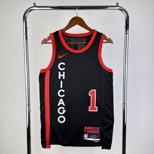 Men's 2024 Derrick Rose Black Team Jersey - City Edition