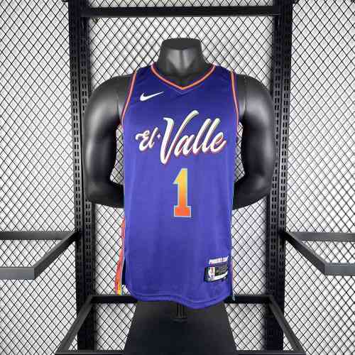 Men's 2024 Devin Booker Blue Team Jersey - City Edition