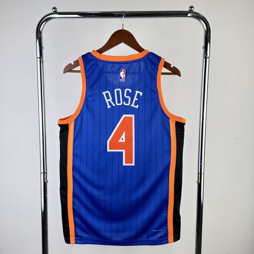Men's 2024 Derrick Rose Blue Team Jersey - City Edition