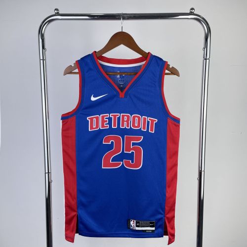 Men's 2023 Derrick Rose Blue Away Team Jersey