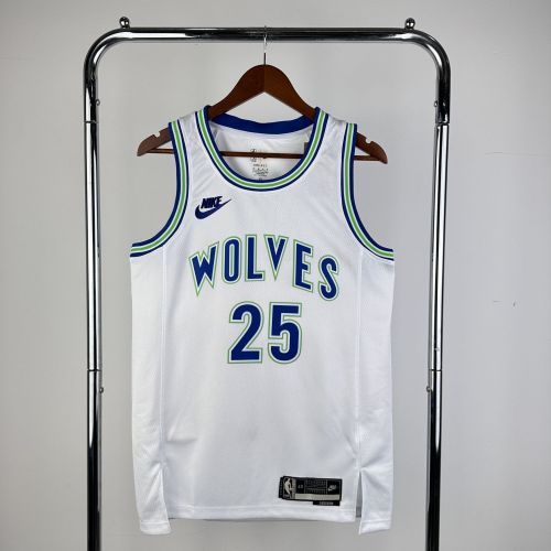 Men's 2024 Derrick Rose White Retro Team Jersey