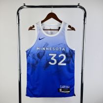 Men's 2024 Karl-Anthony Towns Blue Team Jersey - City Edition