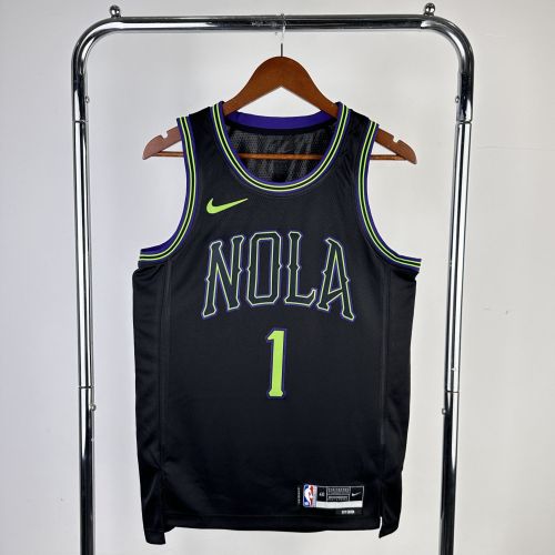 Men's 2024 Zion Williamson Black Team Jersey - City Edition