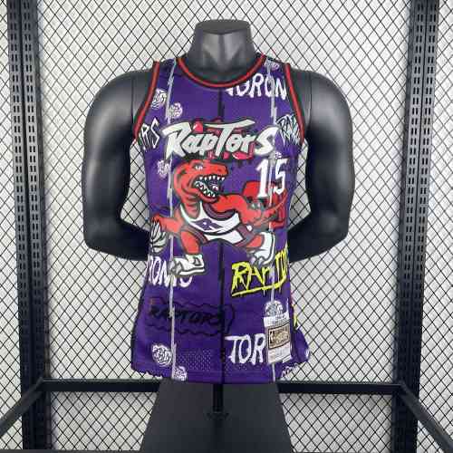 Men's M&N 1998/99 Vince Carter Purple Retro Jersey