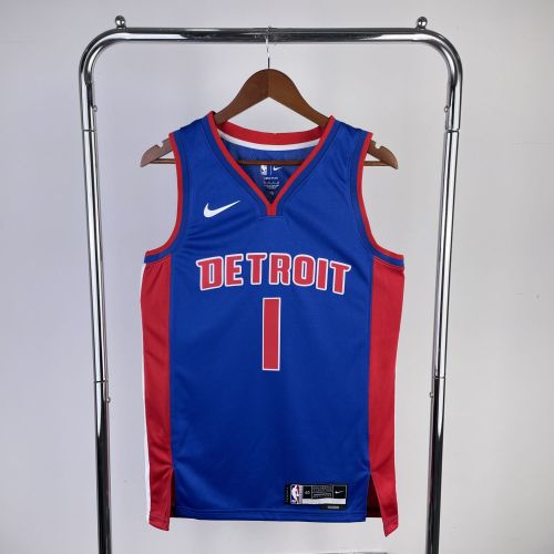 Men's 2023 Allen Iverson Blue Away Team Jersey