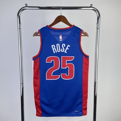 Men's 2023 Derrick Rose Blue Away Team Jersey