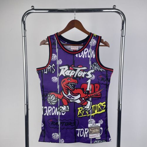 Men's M&N 1998/99 Tracy McGrady Purple Retro Jersey