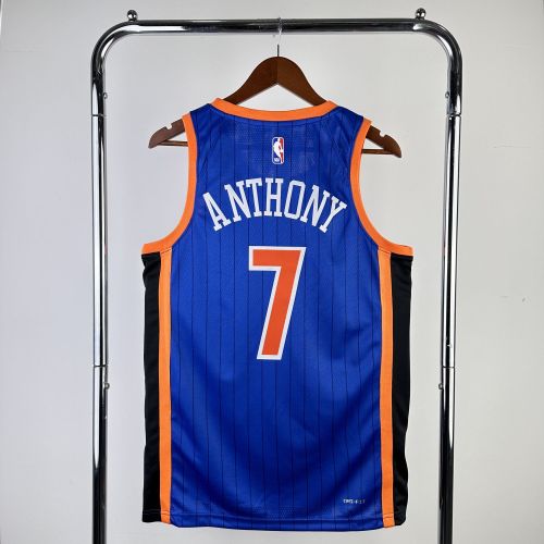 Men's 2024 Carmelo Anthony Blue Team Jersey - City Edition