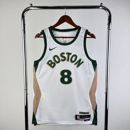 Men's 2024 Kristaps Porzingis White Team Jersey - City Edition