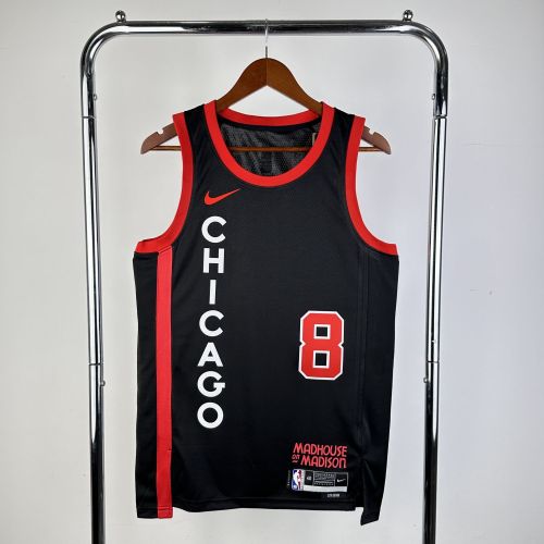 Men's 2024 Zach LaVine Black Team Jersey - City Edition