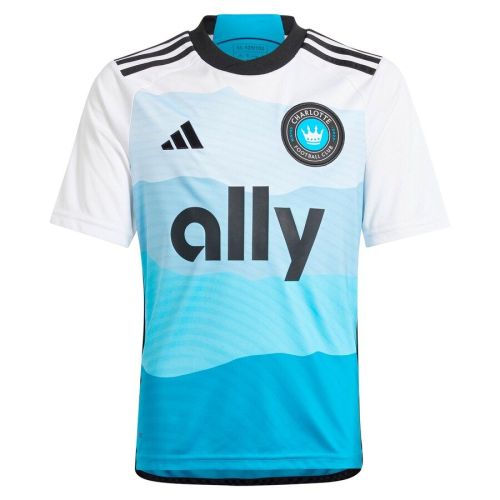 Kids Charlotte FC 2024 Home Jersey and Short Kit