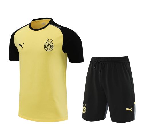 Borussia Dortmund 24/25 Team Shirt and Shorts Set Yellow