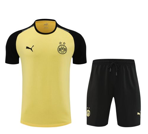 Borussia Dortmund 24/25 Team Shirt and Shorts Set Yellow