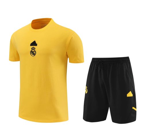 Real Madrid 24/25 Team Shirt and Shorts Set Yellow