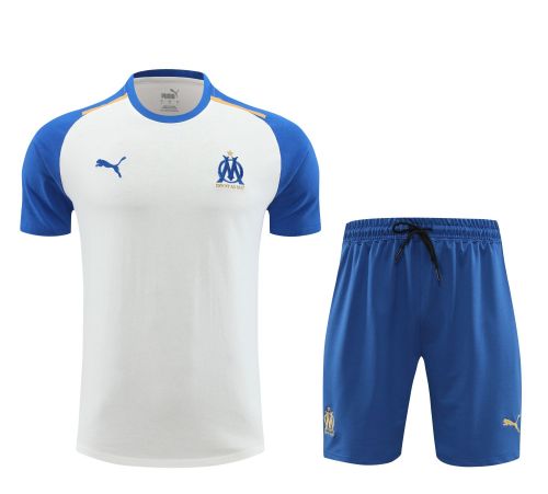 Olympique Marseille 24/25 Team Shirt and Shorts Set White
