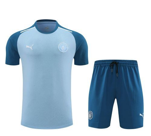 Manchester City 24/25 Team Shirt and Shorts Set Blue