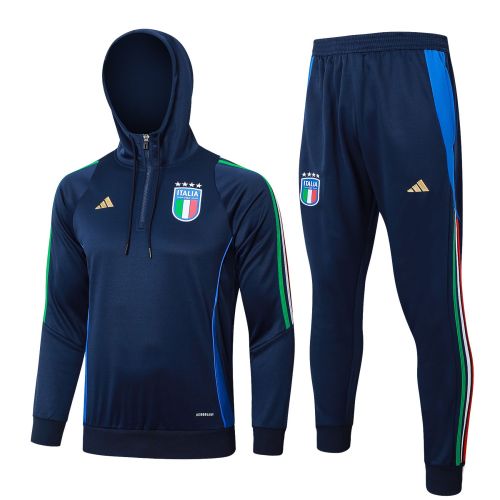 Italy 2024 Half-Zip Hoodie and Pants Set F597