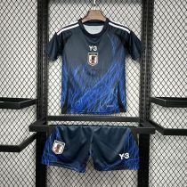 Kids Japan 2024 Home Jersey and Short Kit