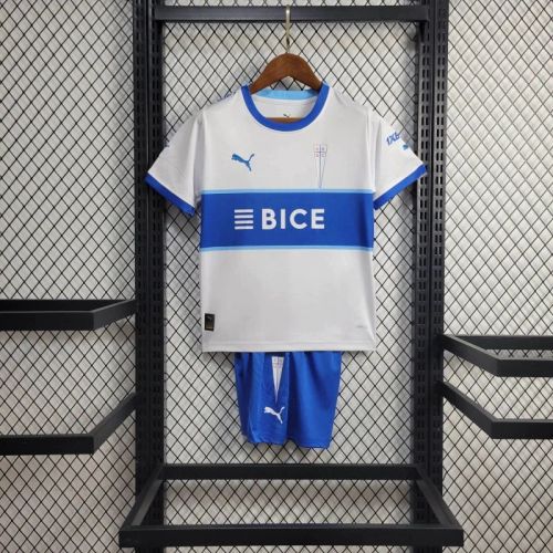Kids Universidad Católica 2024 Home Jersey and Short Kit