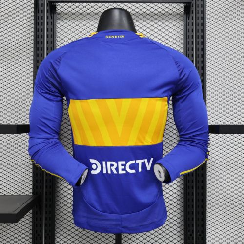 Player Version Boca Juniors 24/25 Home Long Sleeve Authentic Jersey