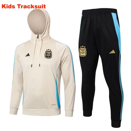 Kids Argentina 24/25 Half-Zip Hoodie and Pants Set Blue E823