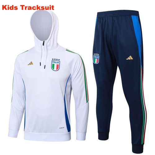 Kids Italy 2024 Half-Zip Hoodie and Pants Set E858