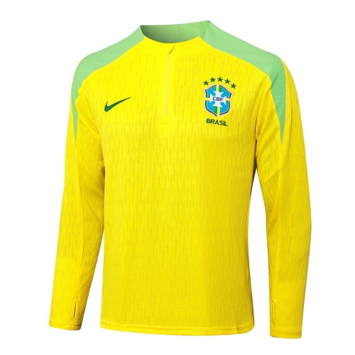 Player Version Brazil 2024 Half-Zip Training Sweatshirt and Pants Set B935