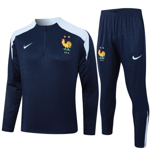 Player Version France 2024 Half-Zip Training Top and Pants Set B921