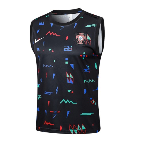 Portugal 2024 Sleeveless Jersey and Shorts Set D1199 - PM