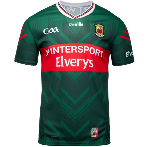 Mayo GAA 2025 Mens Home Jersey - 3 Stripe