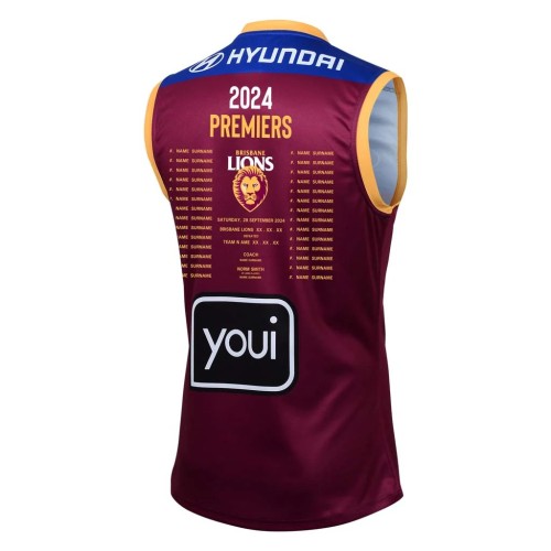 Brisbane Lions 2024 Men's Premiers Guernsey