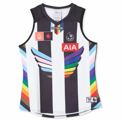 Collingwood Magpies 2024 Men's AFLW Pride Guernsey