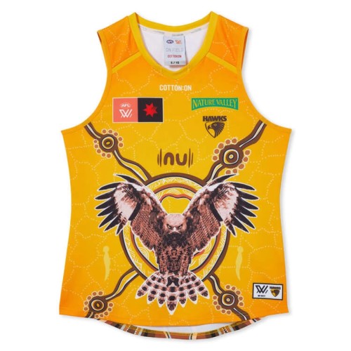 Hawthorn Hawks 2024 Men's AFLW Indigenous Guernsey